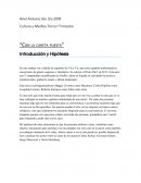 Cultura y Medios Tercer Trimestre “Con la careta puesta”