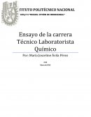 ENSAYO DE LA CARRERA TÉCNICO LABORATORISTA QUÍMICO