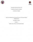 Fases de la Planificación de la Educación Física en la Educación Marcelo Rodríguez Garza