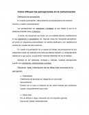 Como influyen las percepciones en la comunicación