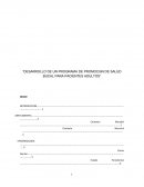 PROGRAMA DE PROMOCIóN DE SALUD BUCAL PARA PACIENTES ADULTOS”