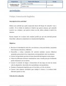 Comunicación lingüística . Descripción de la actividad