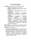 Esquema de Ficha Psicológica