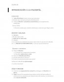 Introducción de la filosofía