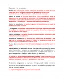 Plan de negocios. Respuestas a los comentarios