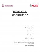 INFORME 2: SOPROLE S.A Gestión de Personas