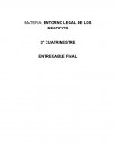 Entorno legal de los negocios