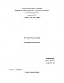 Tiempo Presente Simple