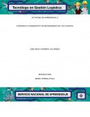 EVIDENCIA 4: DIAGNOSTICO DE NECESIDADES DE LOS CLIENTES