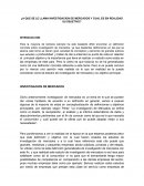A que se le llama investigacion de mercados y cual es en realidad su objetivo?