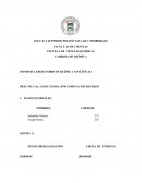 INFORME LABORATORIO DE QUÍMICA ANALÍTICA 1 PRÁCTICA No. 2 EFECTO DEL IÓN COMÚN E IÓN DIVERSO