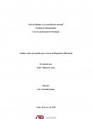 Análisis critico presentado para el curso de Diagnostico Diferencial