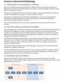 La Dirección de Marketing