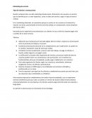 Marketing de servicio Tipo de relación o transaccional