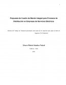 Propuesta de Cuadro de Mando Integral para Procesos de Distribución en Empresas de Servicios Eléctricos
