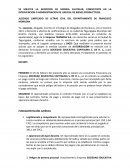 Ejemplo de solicitud de medida cautelar