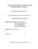 PTB. MANTENIMIENTO DE SISTEMAS ELECTRONICOS