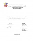 FACTORES QUE INCIDEN EN LA DESERCIÓN ESCOLAR EN EL LICEO BOLIVARIANO FRANCISCO DE PAULA ANDRADE