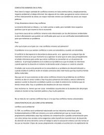 CONFLICTOS MINEROS EN EL PERU. Página 1