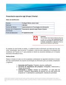 Presentación ejecutiva ágil (Project Charter)