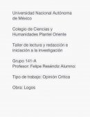 Obra teatral: "Logos"