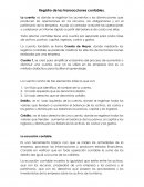 Registros de las transacciones contables