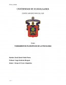 FUNDAMENTOS FILOSOFICOS DE LA PSCOLOGIA