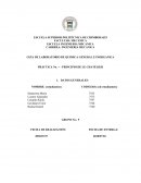 GUÍA DE LABORATORIO DE QUIMICA GENERAL E INORGANICA PRÁCTICA No. -- - PRINCIPIO DE LE CHATELIER
