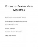 Proyecto Evaluacion a Maestros