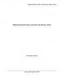 PRESUPUESTOS DEL ESTADO DE RESULTADO