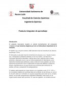 Ingeniería Química Producto integrador de aprendizaje