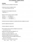Trabajo practico múltiplos y divisores 6to s/r