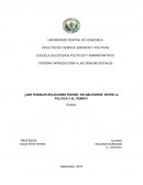 ¿Que posibles relaciones se pueden establecer entre la política y el tiempo?
