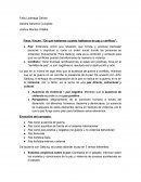 De que hablamos cuando hablamos de Paz y Conflictos