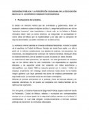 SEGURIDAD PÚBLICA Y LA PERCEPCIÓN CIUDADANA EN LA DELEGACIÓN MILPA ALTA: UN DERECHO HUMANO EN DECADENCIA
