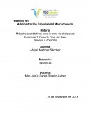 RE: ACTIVIDAD 1 ANALISIS DEL CASO SERVICIO A DOMICILIO