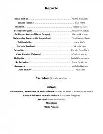 Libreto de doña Barbara. Página 1