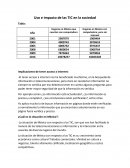 Uso de las TIC en la sociedad