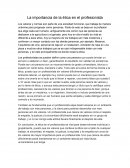 La importancia de la ética en el profesionista