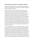 Sector laboral, social y político en la investigación cualitativa