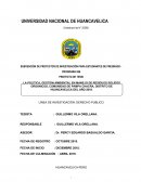 LÍNEA DE INVESTIGACIÓN: DERECHO PUBLICO