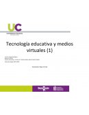 Tecnología educativa y medios virtuales