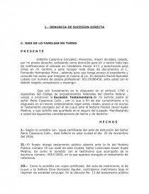 Sucesion directa. Página 1