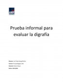 Prueba informal para evaluar la disgrafia