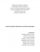 COSTOS CONJUNTOS: MÉTODO DEL VALOR NETO REALIZABLE
