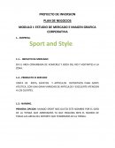 PROYECTO DE INVERSION SPORT AND STYLE