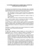 PLATAFORMAS ABIERTAS DE E-LEARNING PARA EL SOPORTE DE CONTENIDOS EDUCATIVOS ABIERTOS