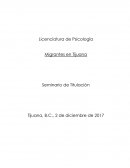 Migrantes en Tijuana