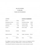 BALANCE GENERAL PARA PROYECTO