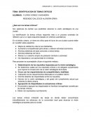 IDENTIFICACION DE TEMAS CRITICOS